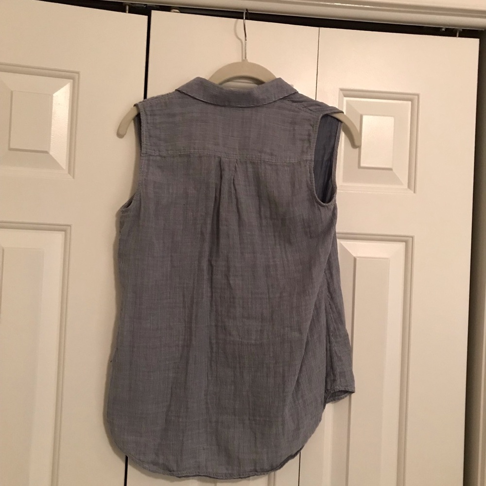 Theory Button Up Tank Top - image 3
